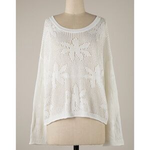 Miracle Lazy Days Flower Crochet Sweater